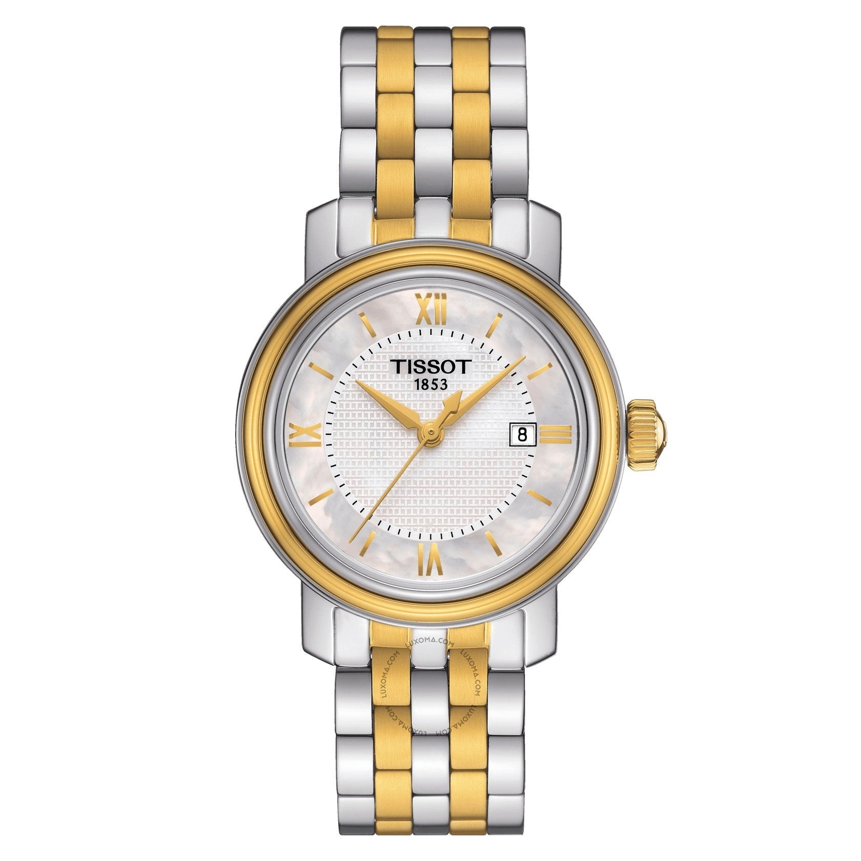 Tissot Bridgeport Quartz White Mother of Pearl Dial Ladies Watch T097.010.22.118.00