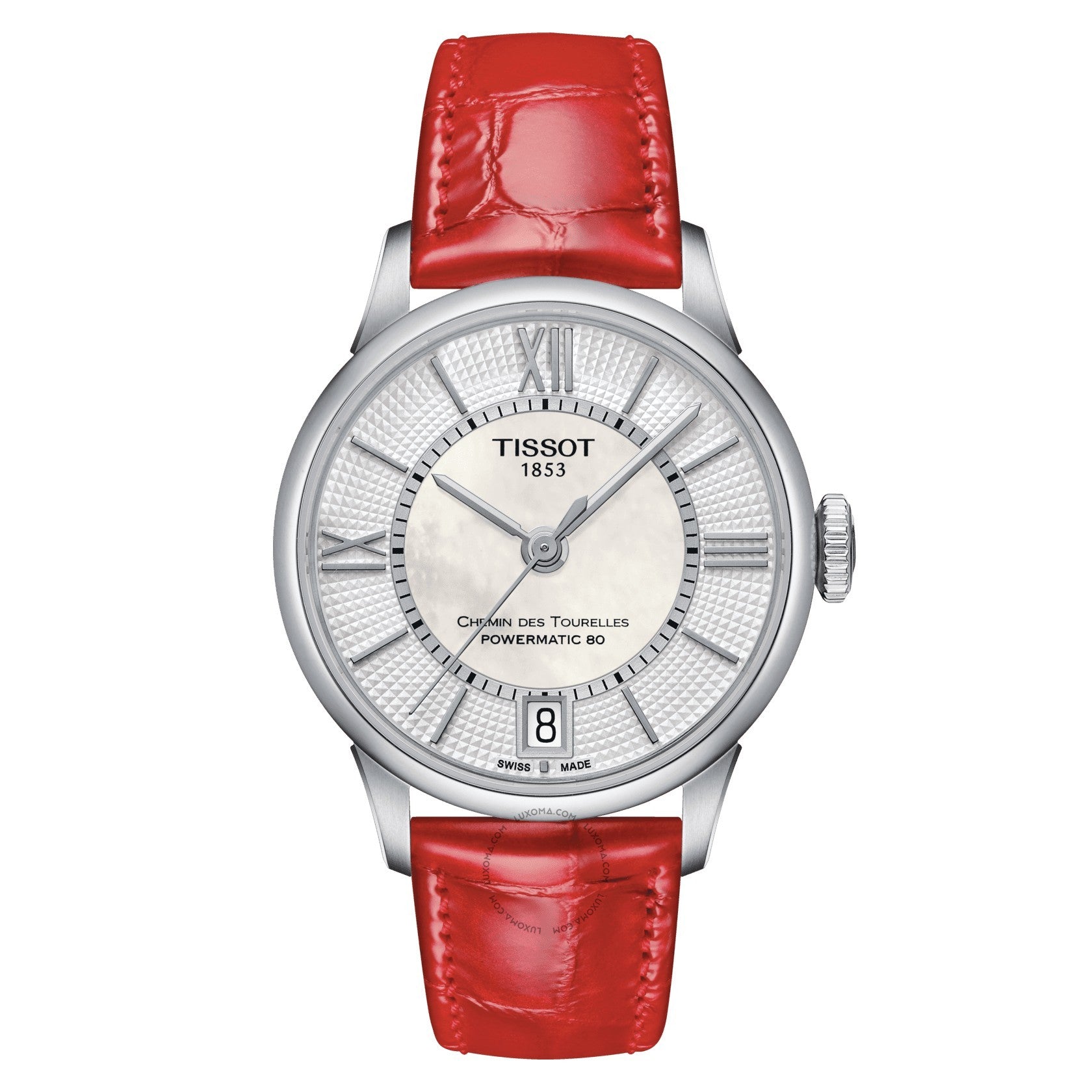 Tissot Chemin Des Tourelles Automatic Mother of Pearl Dial Ladies Watch T099.207.16.118.00