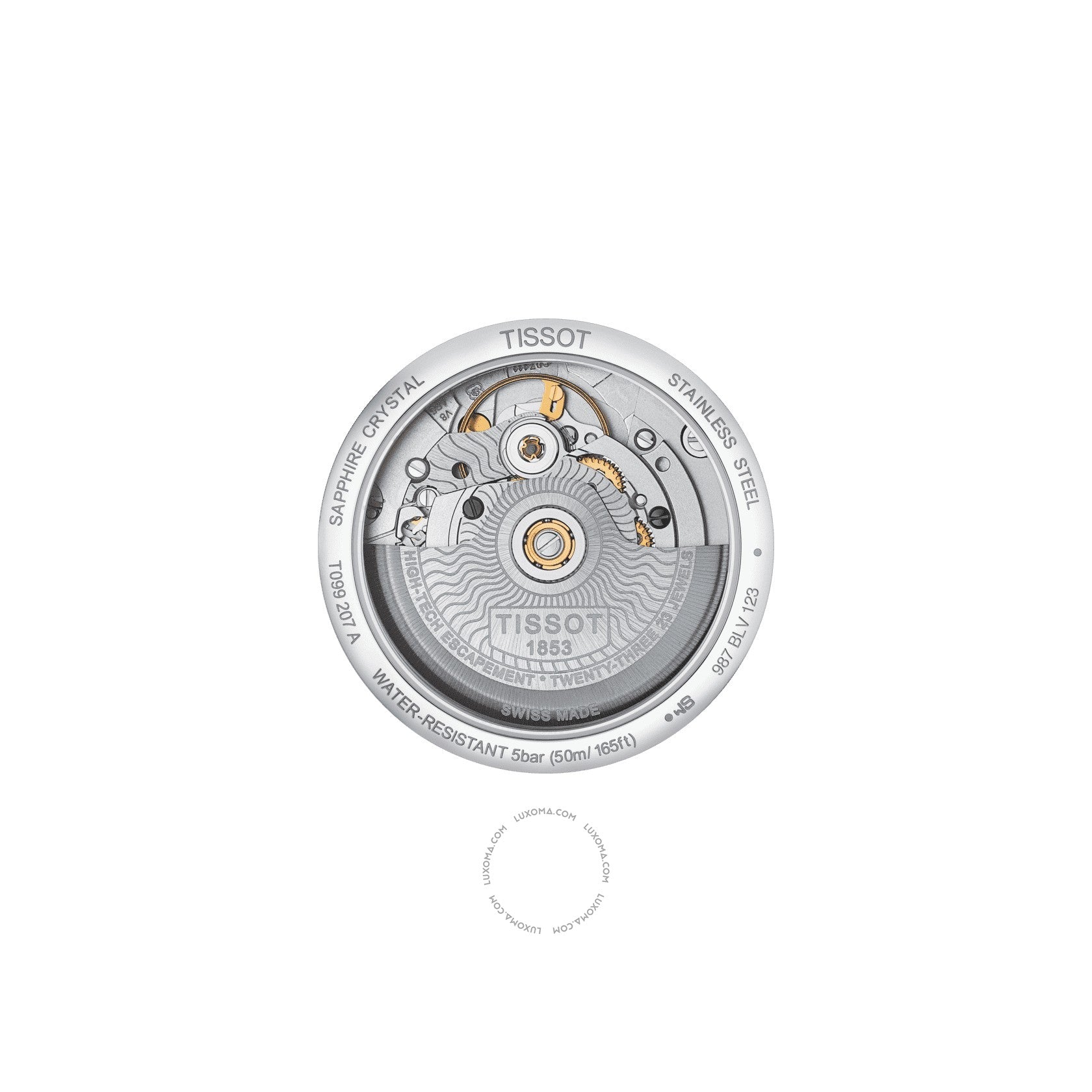 Tissot Tissot Chemin Des Tourelles Automatic Mother of Pearl Dial Ladies Watch T099.207.16.118.00