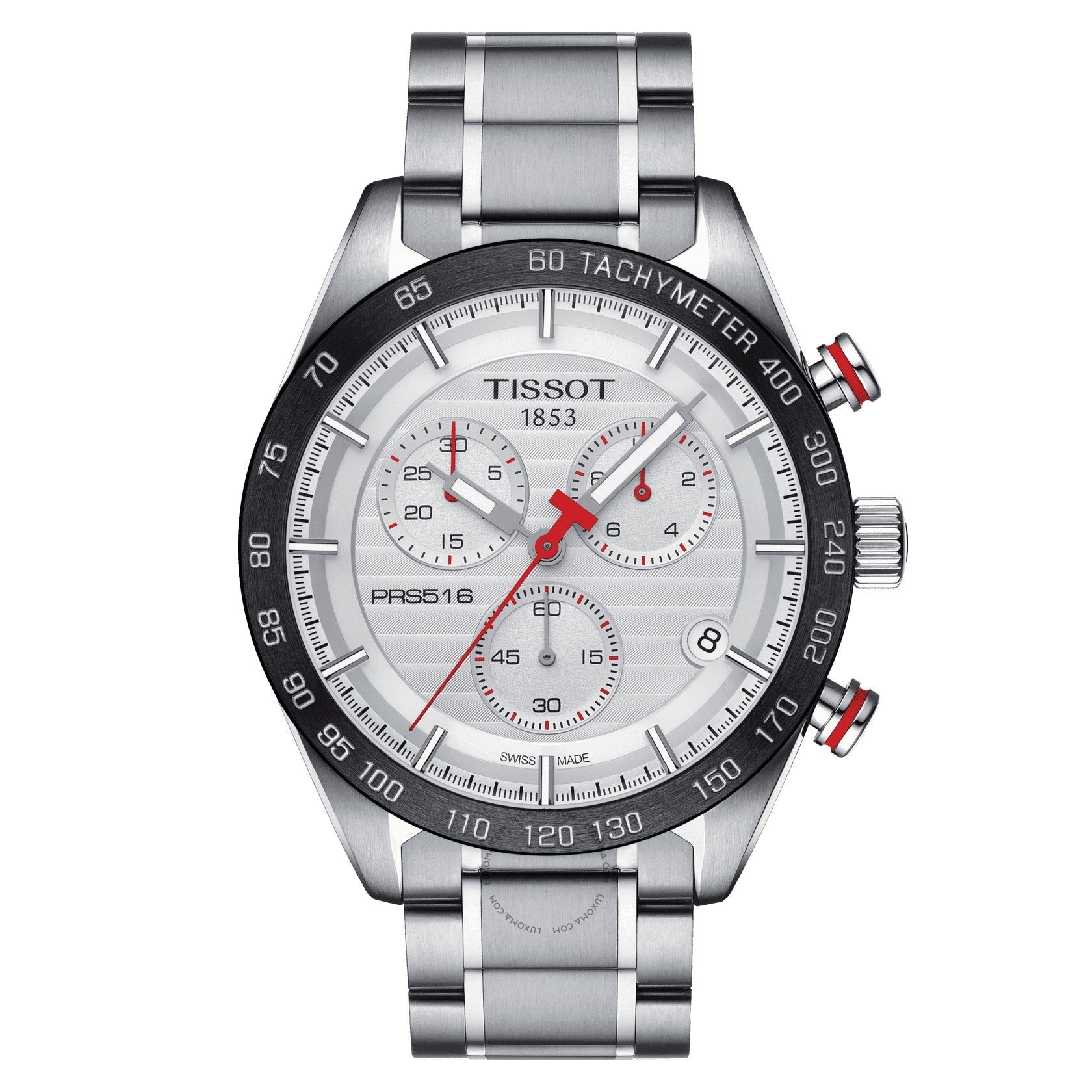 Tissot PRS 516 Chronograph Silver Dial Men's Watch T100.417.11.031.00