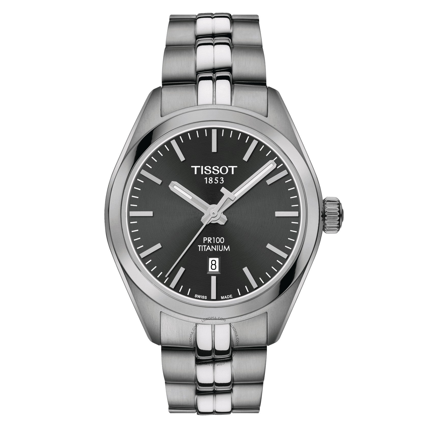 Tissot PR 100 Quartz Anthracite Dial Ladies Watch T101.210.44.061.00