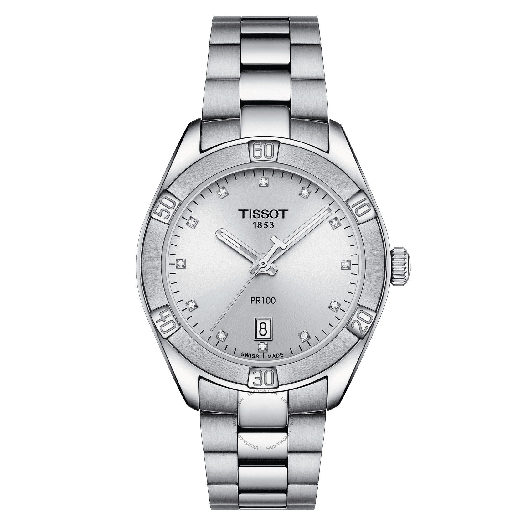 Tissot PR 100 Quartz Silver Dial Ladies Watch T101.910.11.036.00