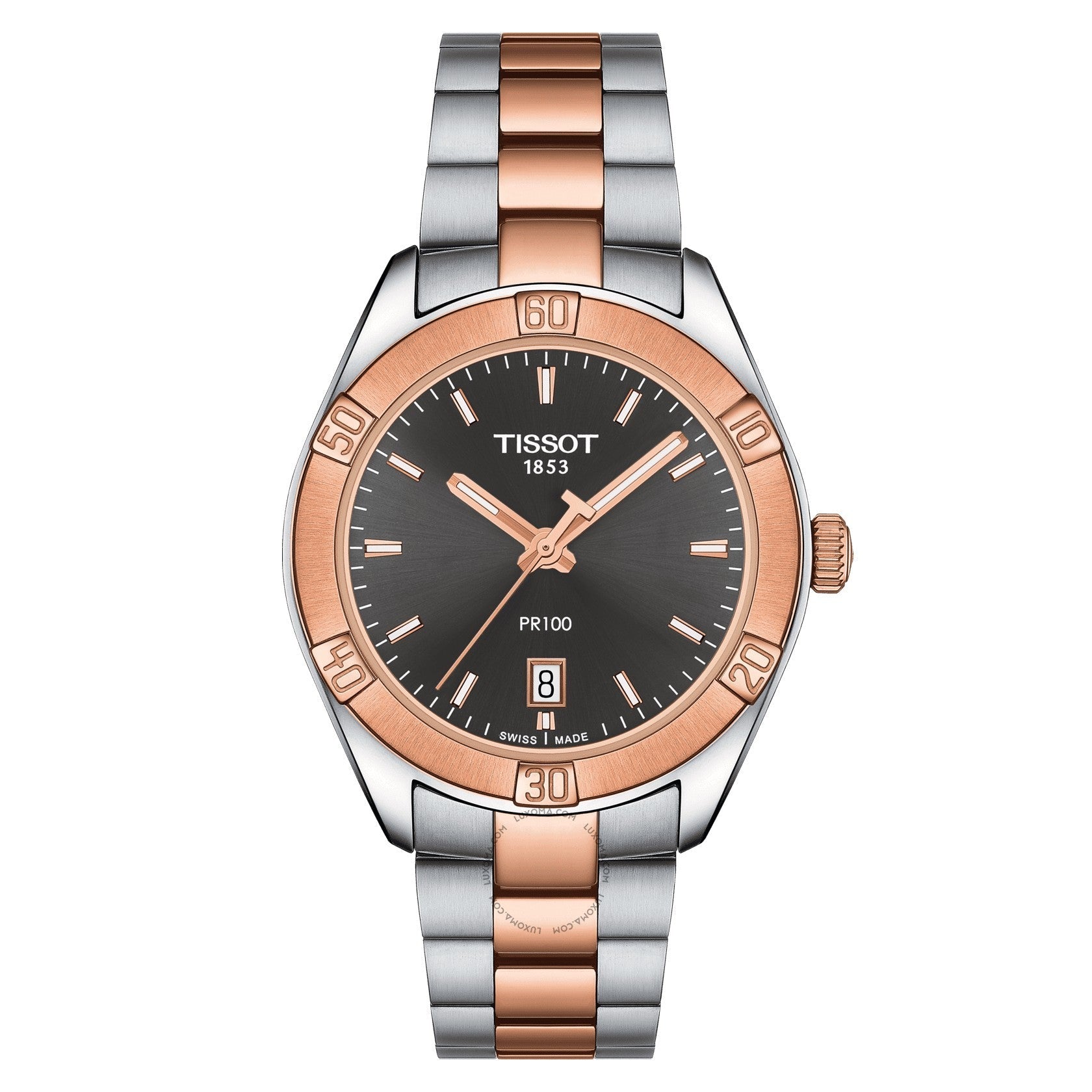 Tissot T-Classic Quartz Anthracite Dial Ladies Watch T101.910.22.061.00