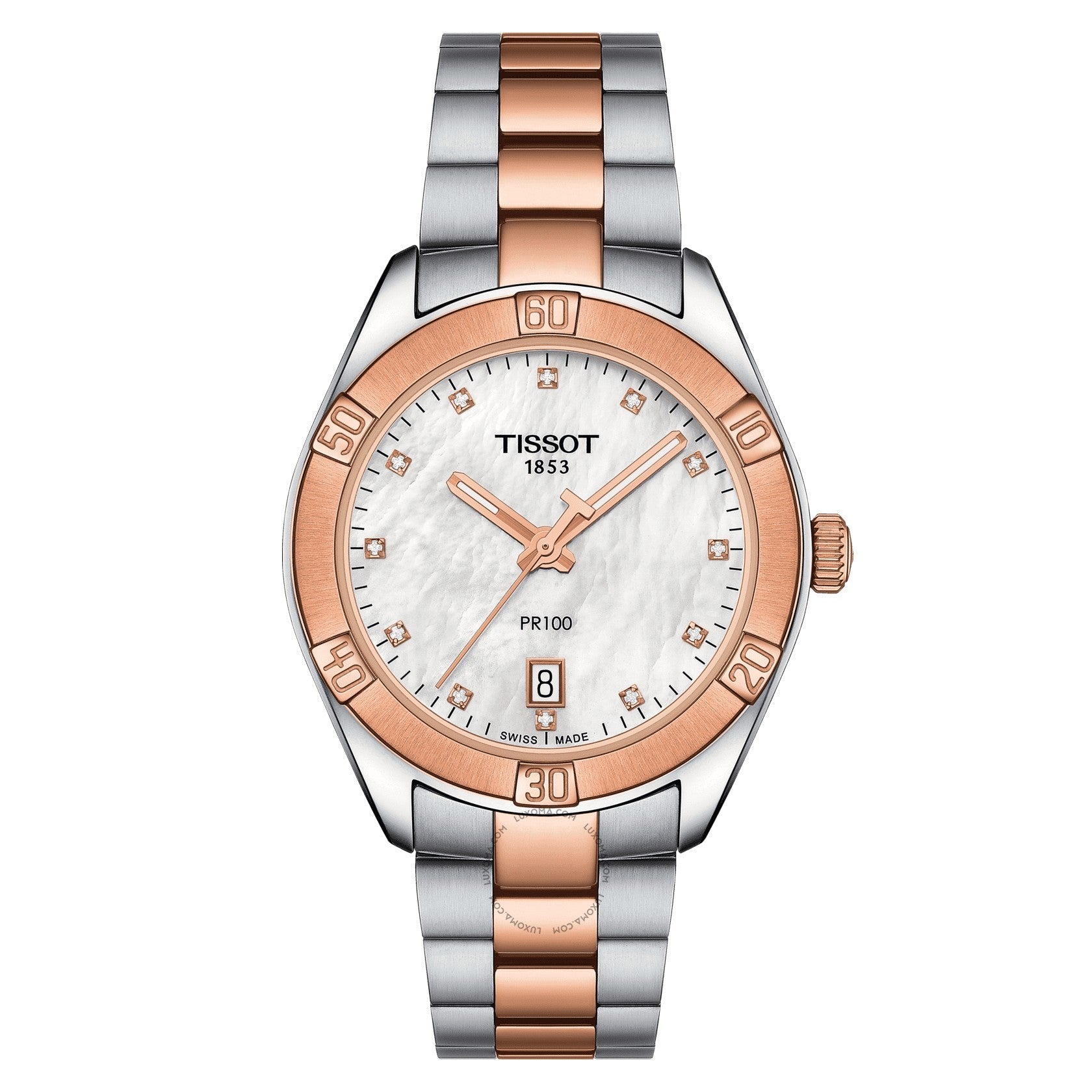 Tissot PR 100 Quartz White Mother of Pearl Dial Ladies Watch T101.910.22.116.00