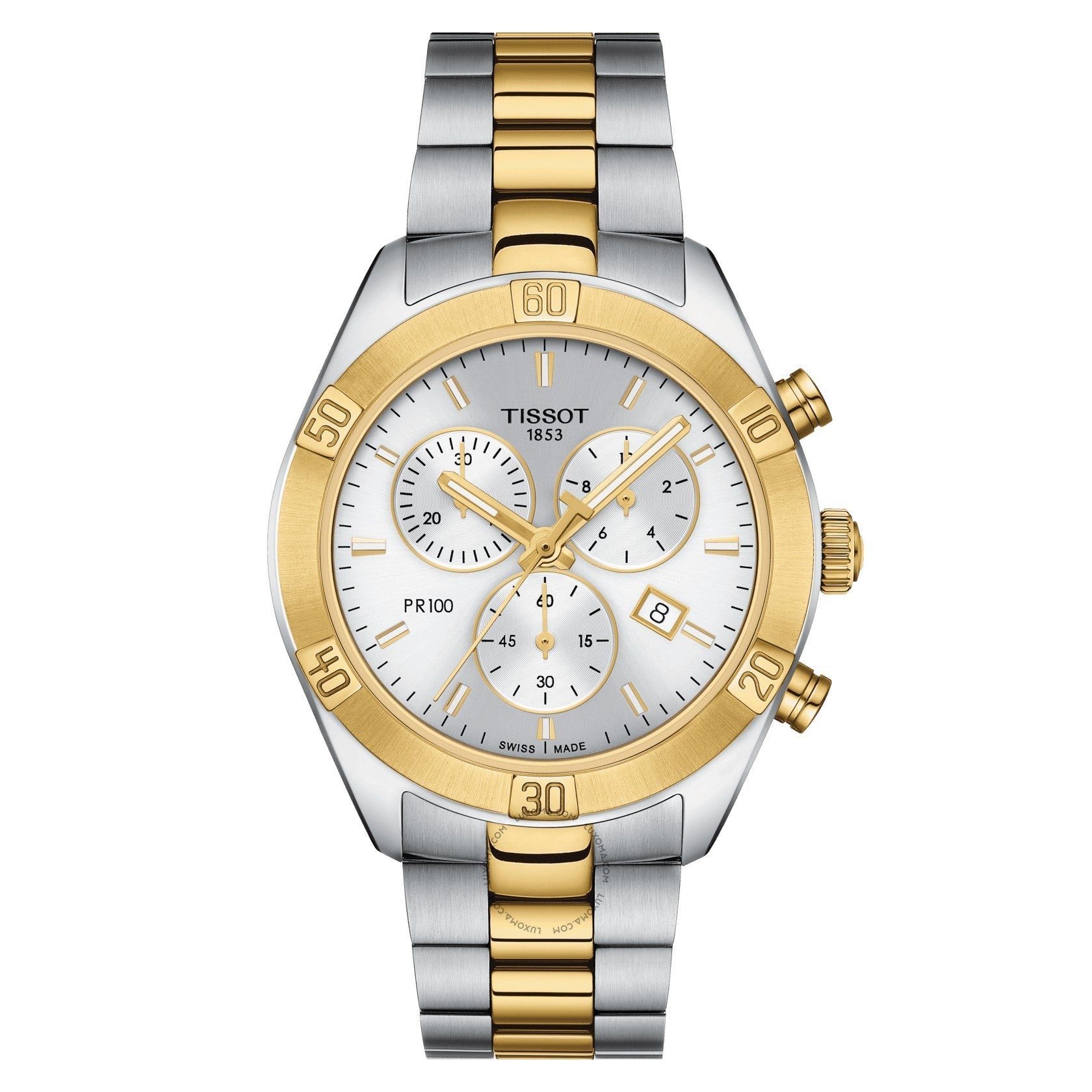 Tissot T-Classic Chronograph Silver Dial Ladies Watch T101.917.22.031.00
