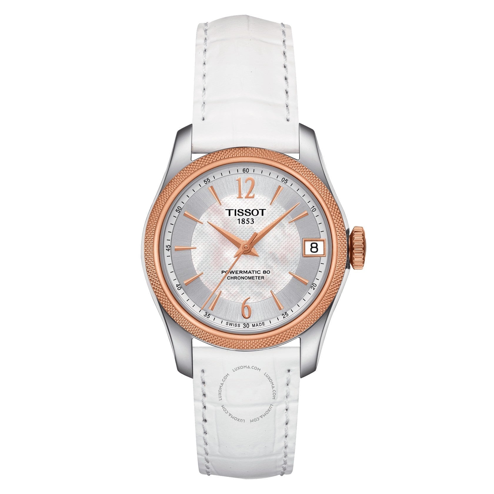 Tissot T-Classic Ballade Automatic Mother of Pearl Dial Ladies Watch T108.208.26.117.00