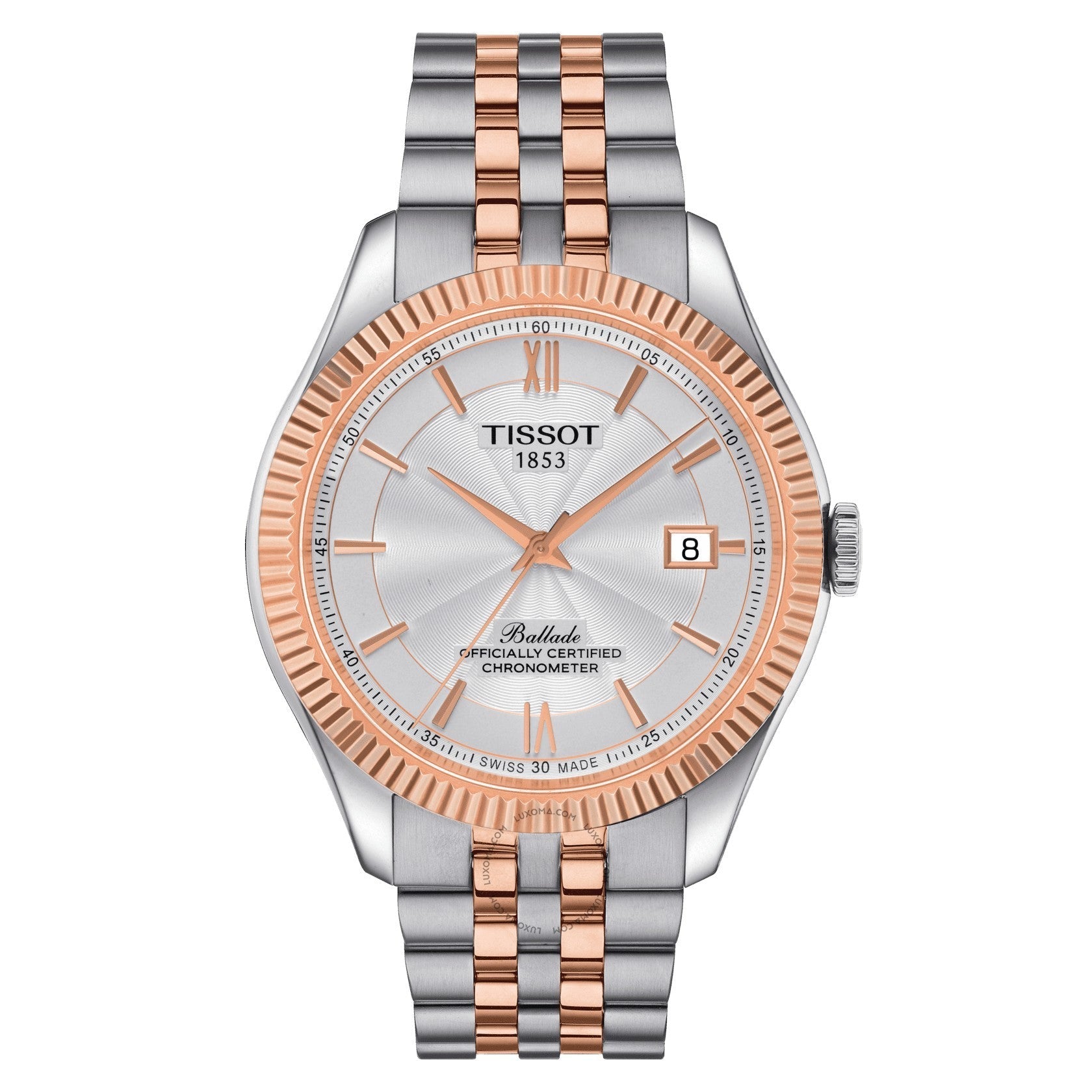 Tissot T-Classic Automatic Silver Opalin Dial Men's Watch T108.408.22.278.00