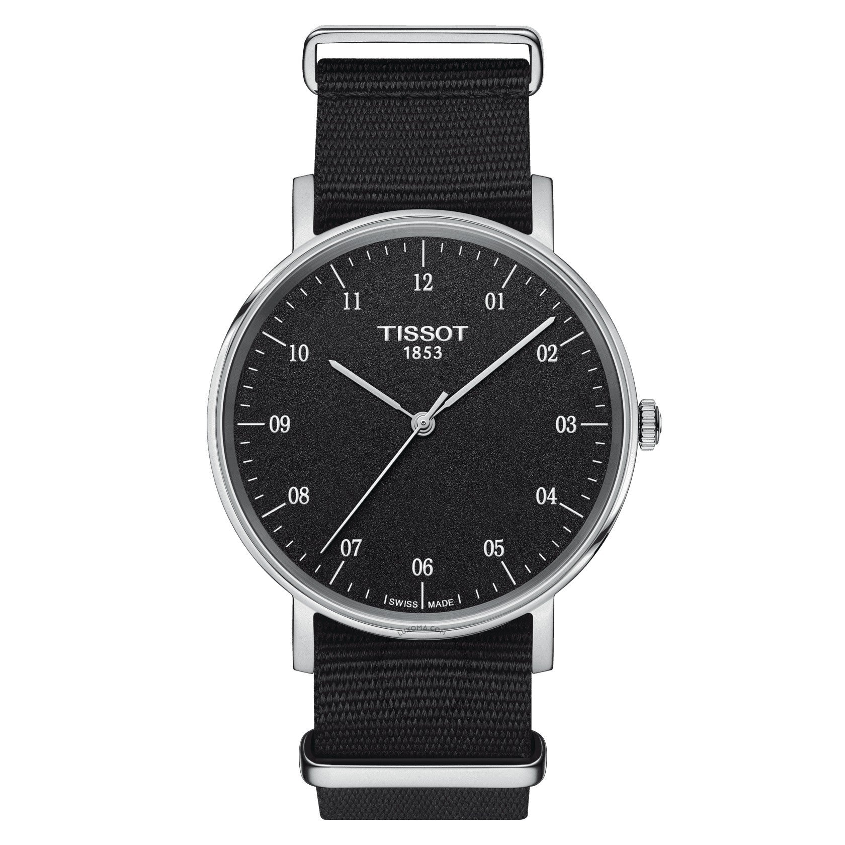 Tissot T-Classic Everytime Quartz Black Dial Men's Watch T109.410.17.077.00