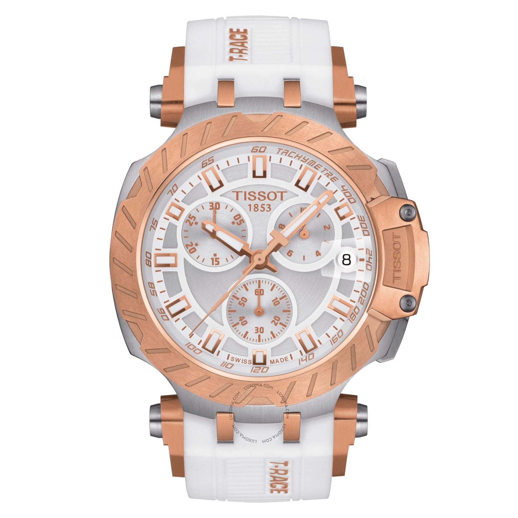 Tissot T-Sport Chronograph White Dial Ladies Watch T115.417.27.011.01