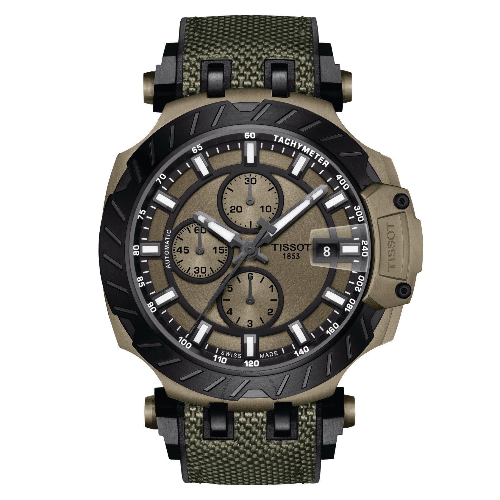 Tissot T-Race Motogp Chronograph Khaki Dial Men's Watch T115.427.37.091.00