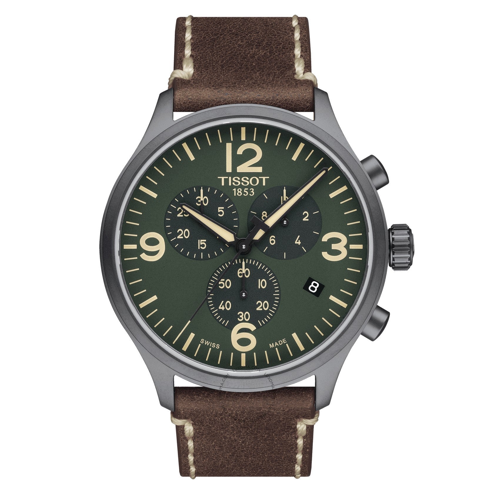 Tissot T-Sport Chrono XL Chronograph Olive Green Dial Men's Watch T116.617.36.097.00