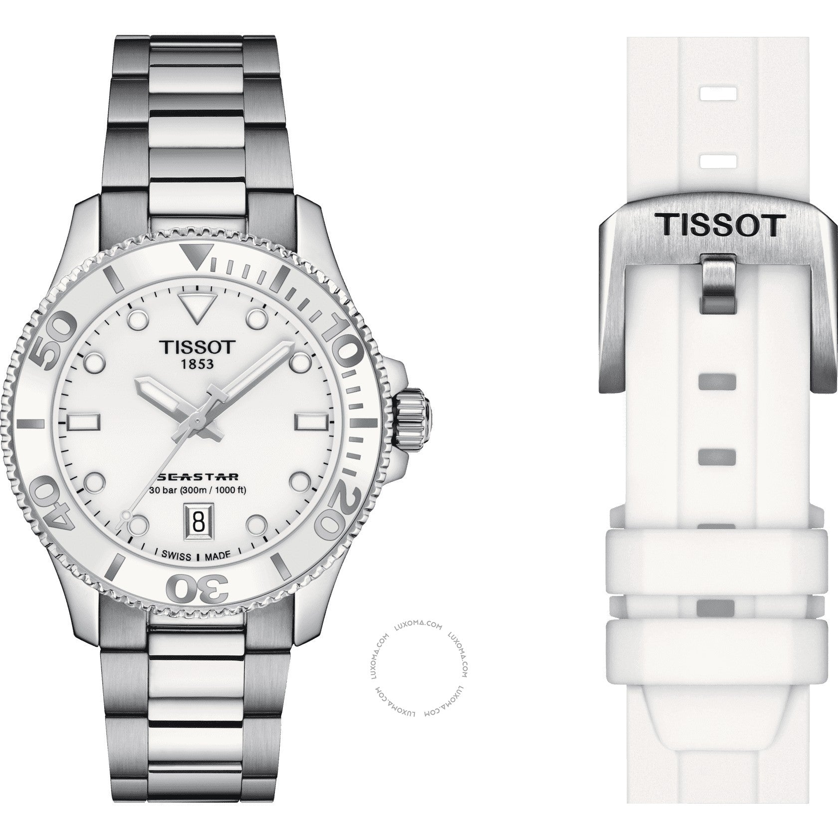 Tissot Tissot Seastar Quartz White Dial Men's Watch T120.210.11.011.00