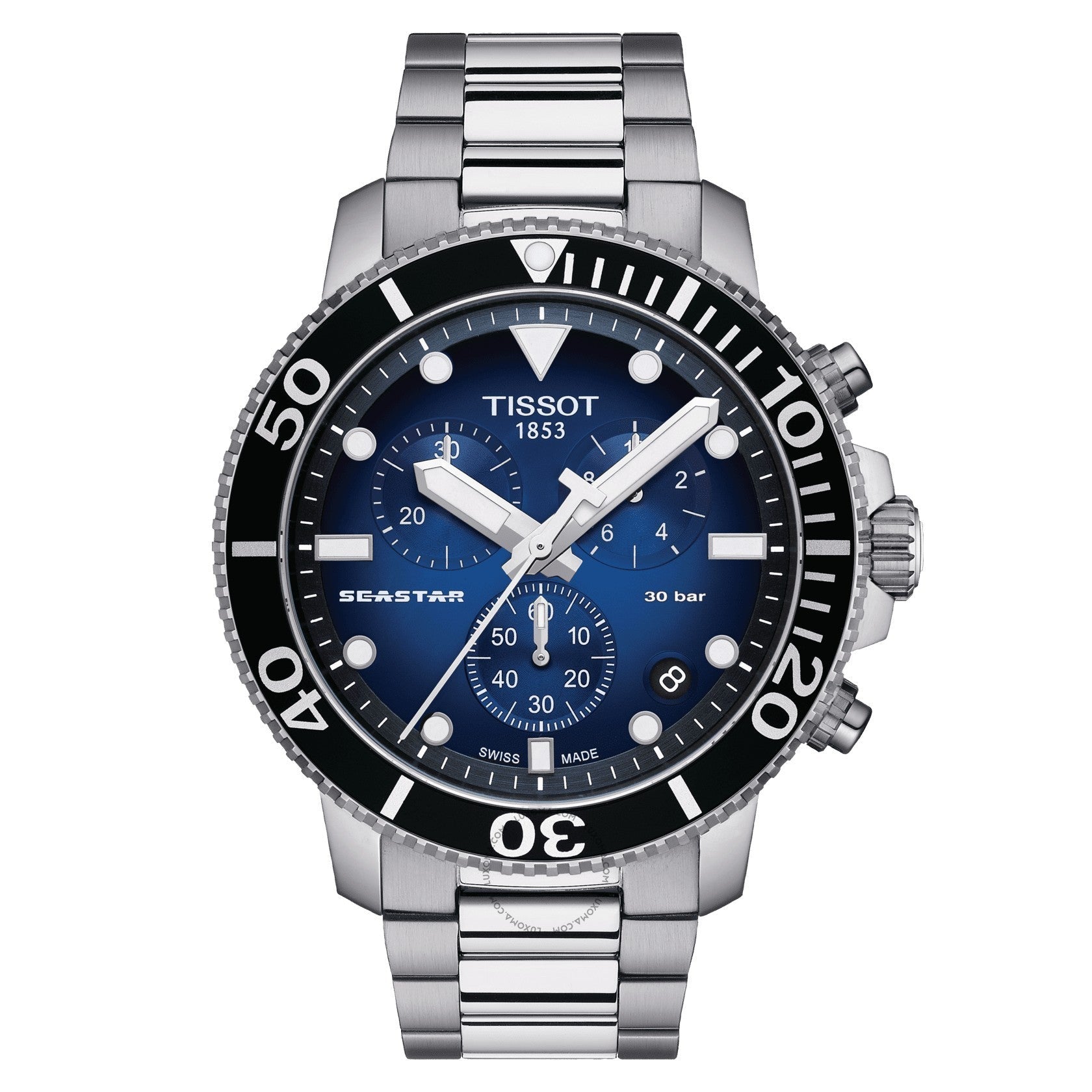 Tissot T-Sport Chronograph Graded Blue-Black Dial Men's Watch T120.417.11.041.01