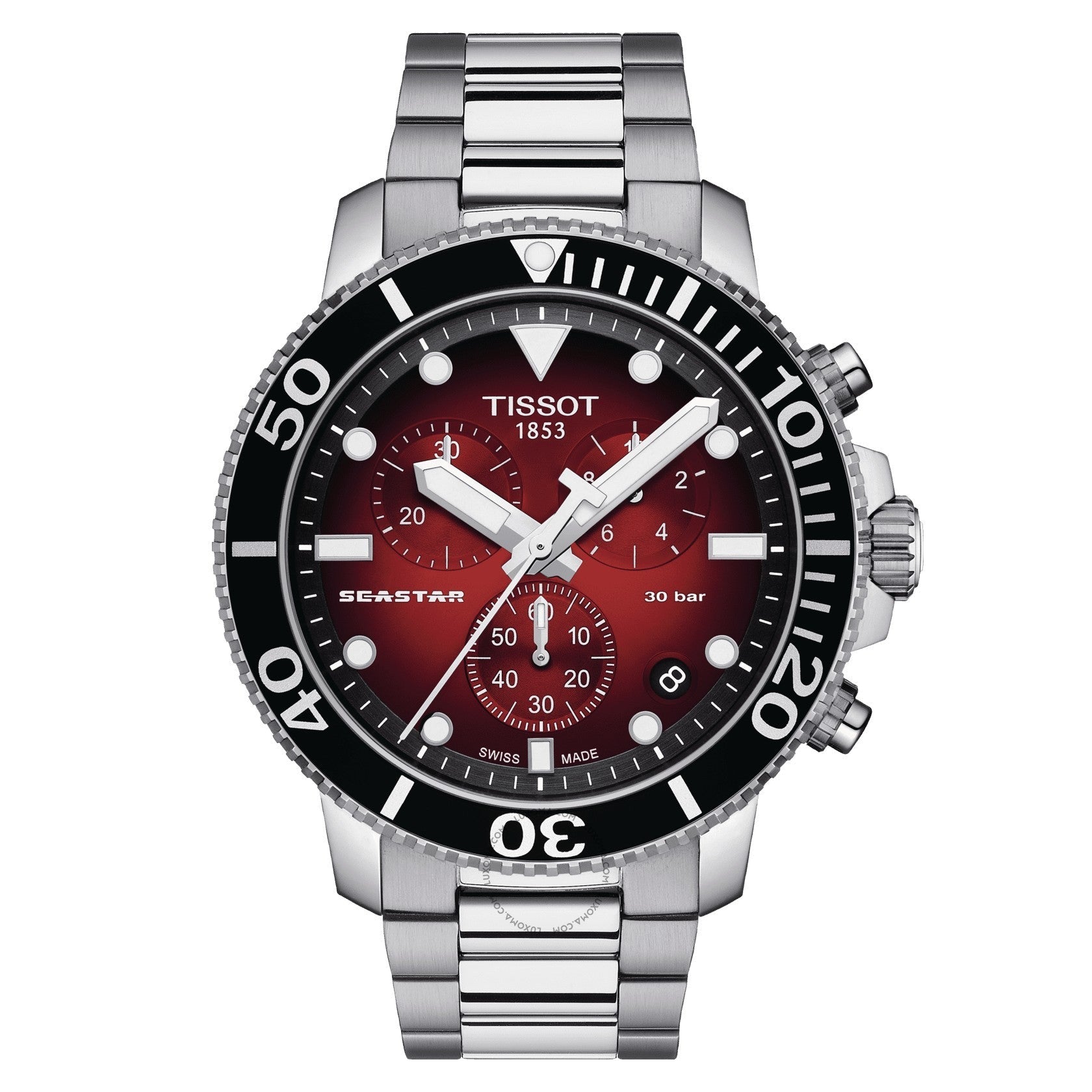 Tissot T-Sport Chronograph Graded Red-Black Dial Men's Watch T120.417.11.421.00