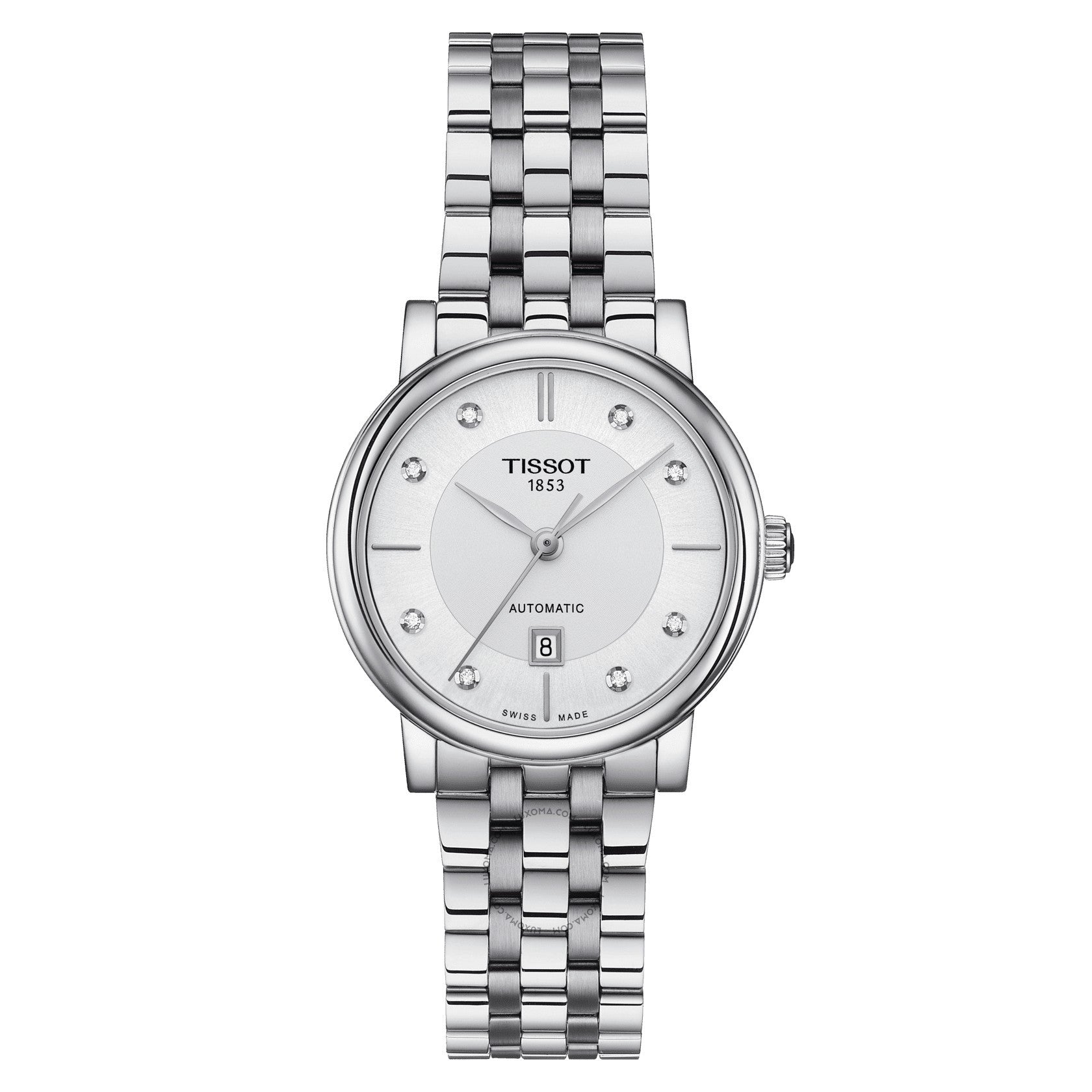 Tissot Carson Premium Automatic White Dial Ladies Watch T122.207.11.036.00