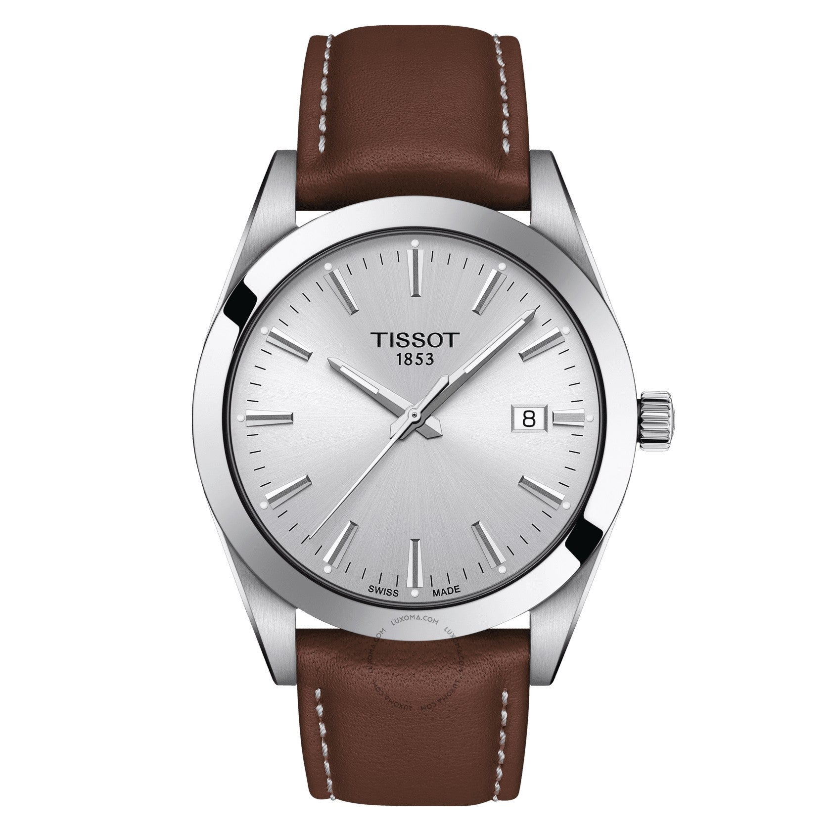 Tissot Gentleman Quartz Silver Dial Men's Watch T127.410.16.031.00