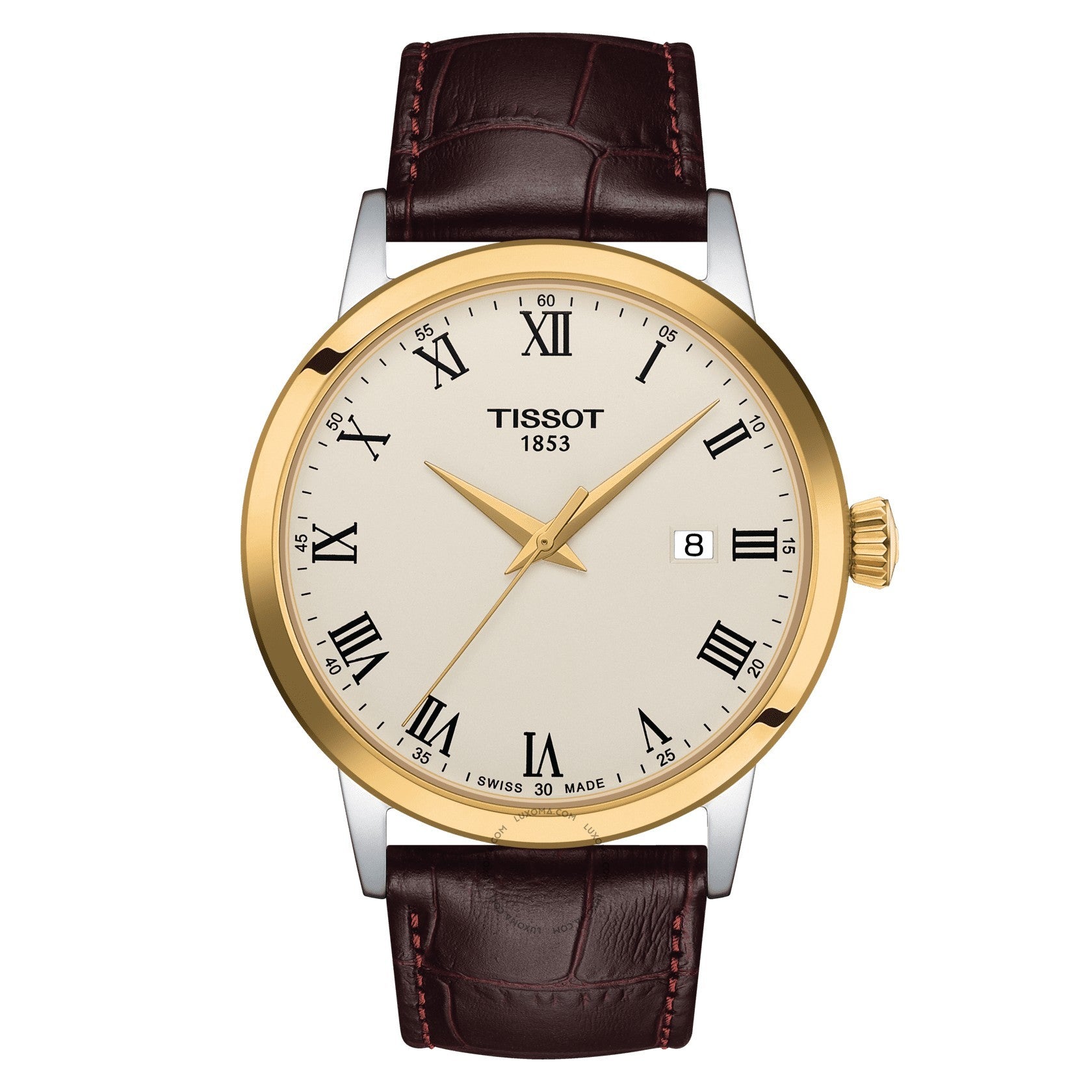 Tissot T-Classic Quartz Ivory Dial Men's Watch T129.410.26.263.00