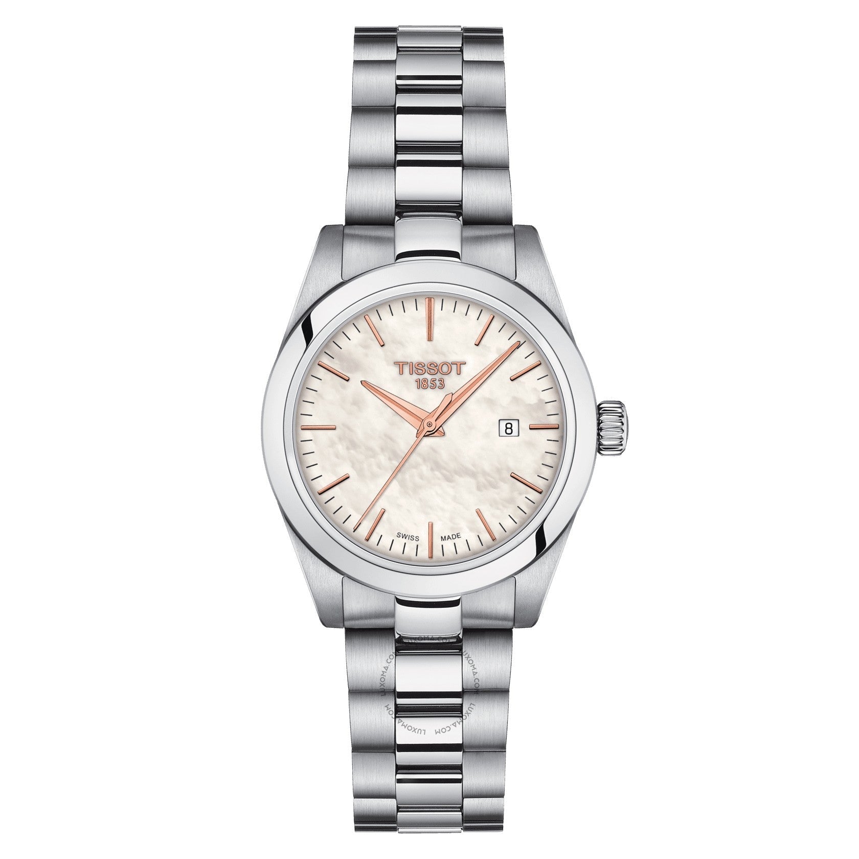 Tissot T-Classic Quartz White Mother-of-Pearl Dial Ladies Watch T132.010.11.111.00