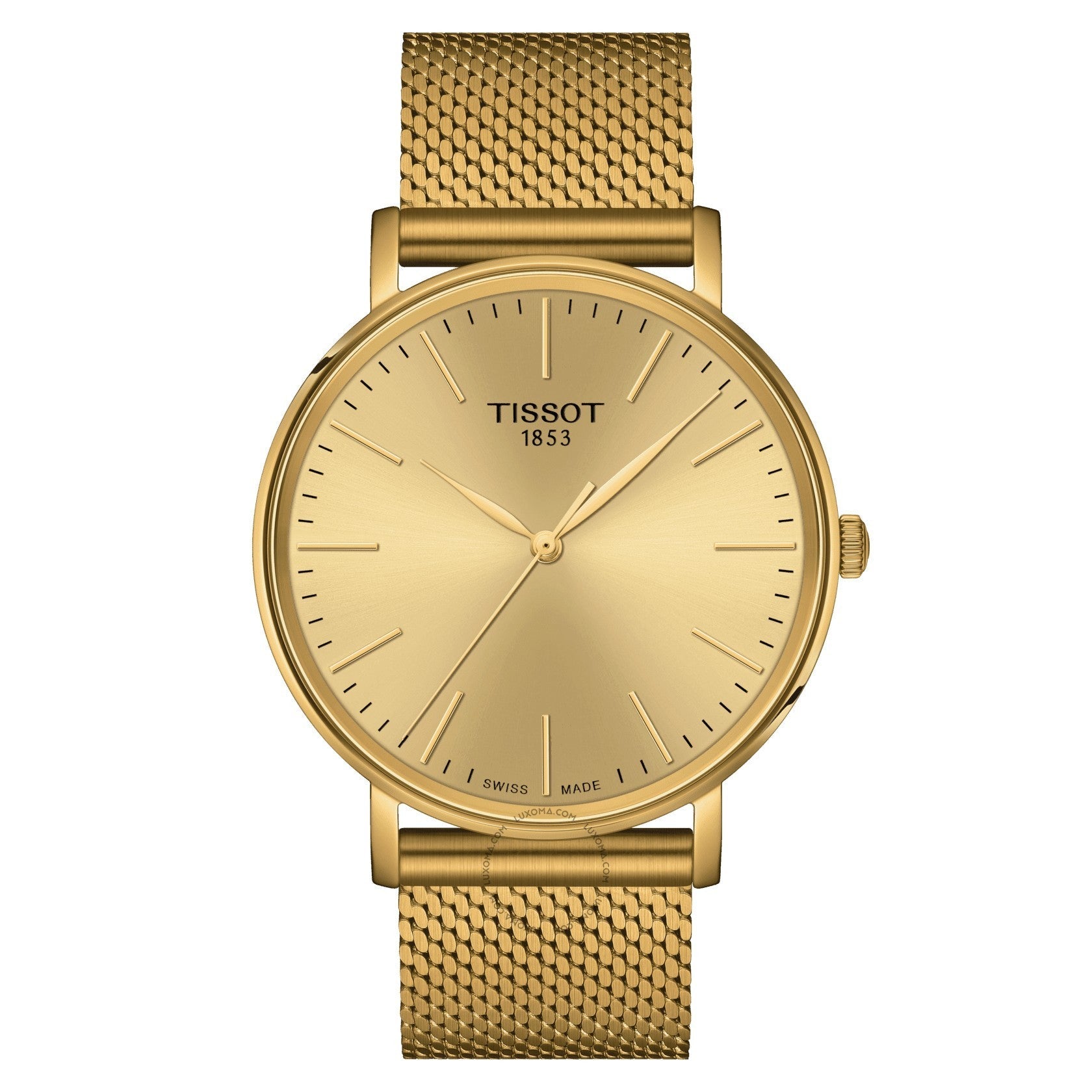 Tissot T-Classic Quartz Champagne Dial Men's Watch T143.410.33.021.00