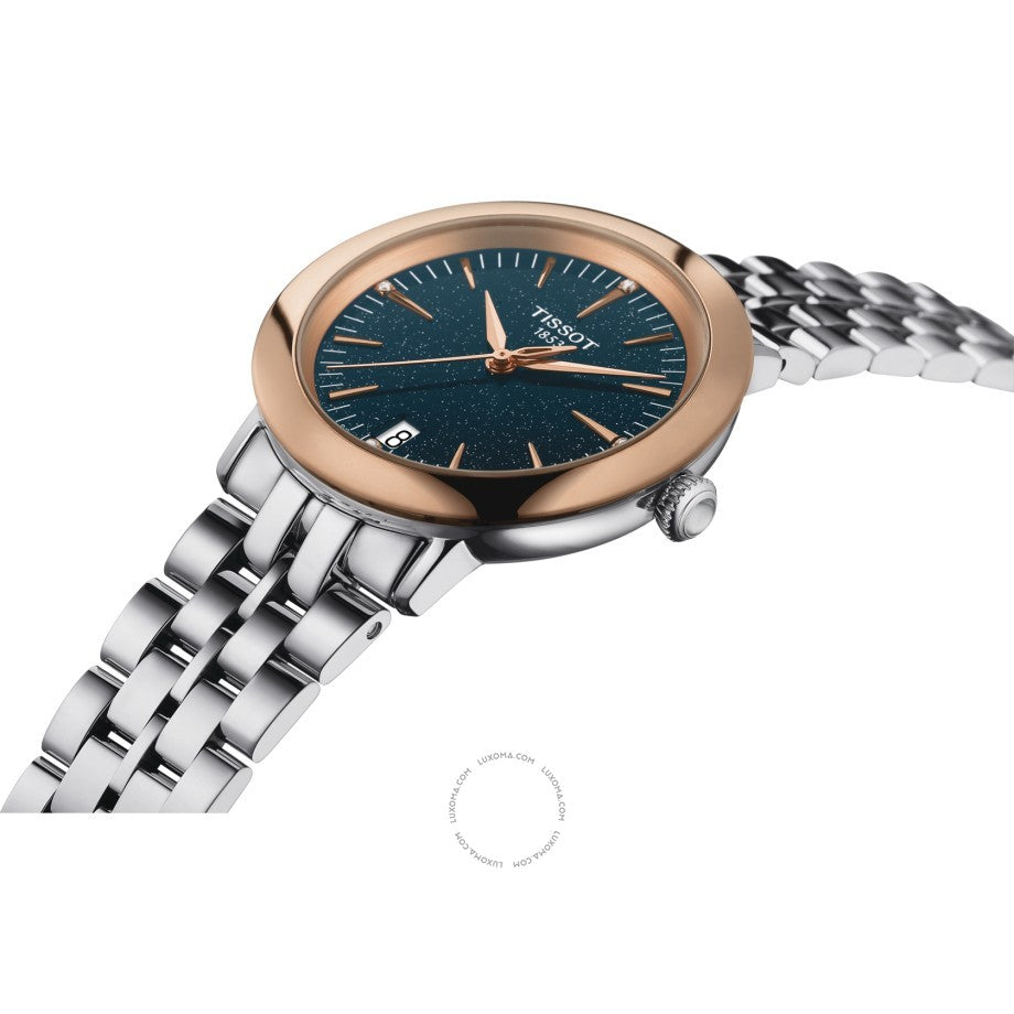 Tissot Tissot T-Gold Quartz Blue Dial Ladies Watch T929.210.41.046.00